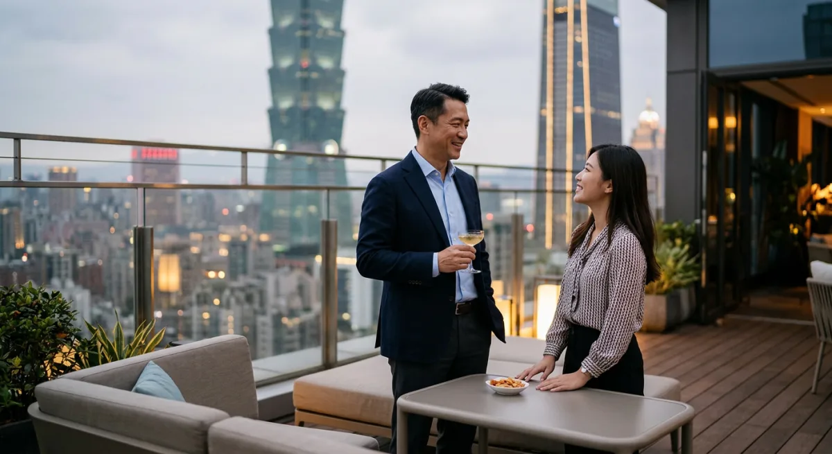 男會員個人檔案與自我介紹示意圖